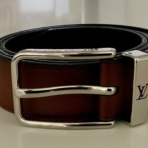 LOUIS VUITTON M0092 PONT NEUF 38 MM BELT BROWN
